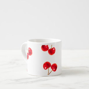Taza De Espresso cerezas vívidas