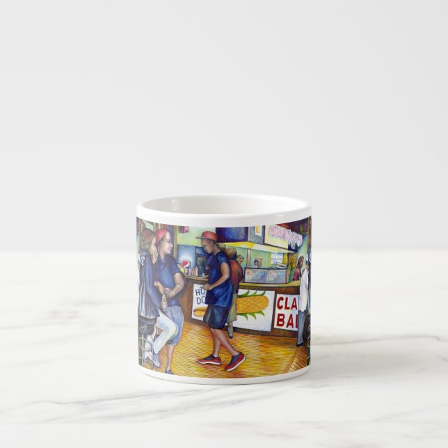 Taza De Espresso Cerveza cálida, hombres fríos y estoy caliente (Frente)