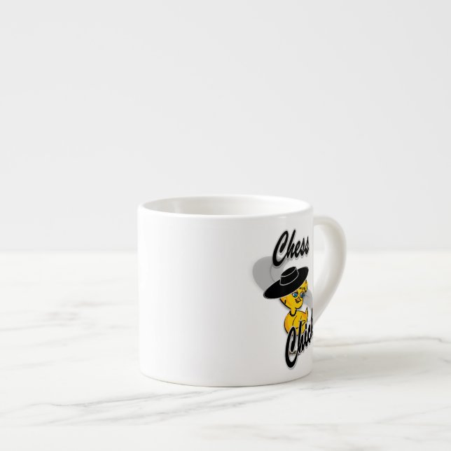 Taza De Espresso Chess Chick #4 (Derecha)