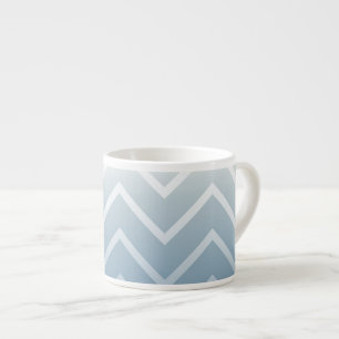 Taza De Espresso Chevron blanco cielo