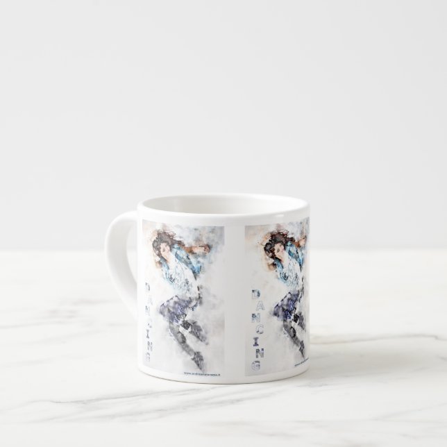 Taza De Espresso Chica bailando  (Izquierda)