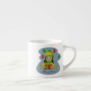 Taza De Espresso Chica con caja de regalo para Navidades