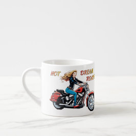 Taza De Espresso Chica Hot Dream Roads