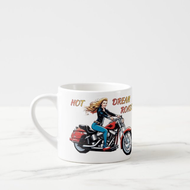 Taza De Espresso Chica Hot Dream Roads (Izquierda)