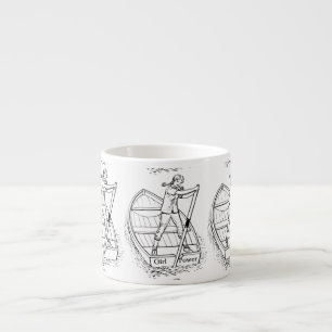 Taza De Espresso Chica Power Sculling Boat Thunder_Cove