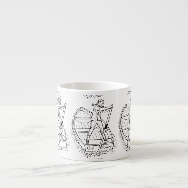 Taza De Espresso Chica Power Sculling Boat Thunder_Cove (Frente)