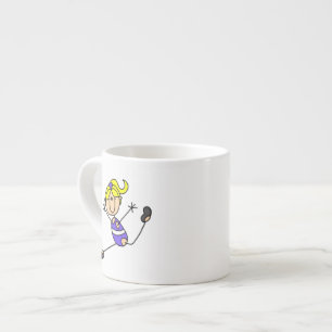 Taza De Espresso Chica Rubia Gimnasta