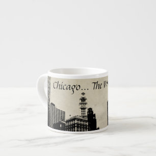 Taza De Espresso Chicago La Ciudad del Viento Espresso Mug