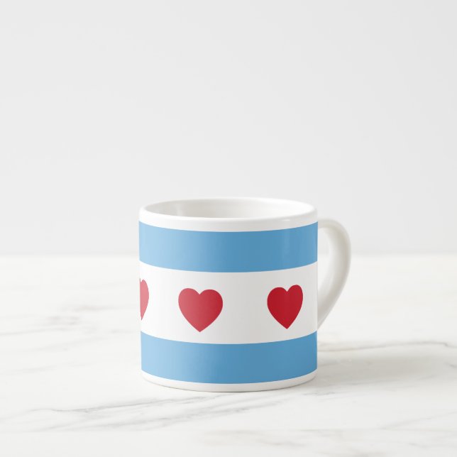 Taza De Espresso Chicago Love | Copas de Espresso (Derecha)