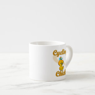 Taza De Espresso Chick ciclista