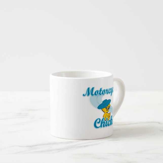 Taza De Espresso Chick de motocicleta #3 (Derecha)