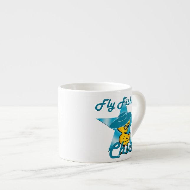 Taza De Espresso Chick de pesca de mosca #7 (Derecha)