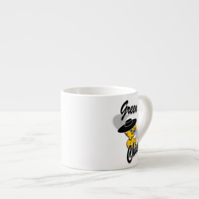 Taza De Espresso Chick verde #4 (Derecha)