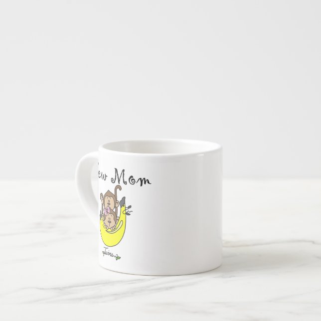 Taza De Espresso Chico gemelo y Chica nuevos regalos para mamá (Izquierda)