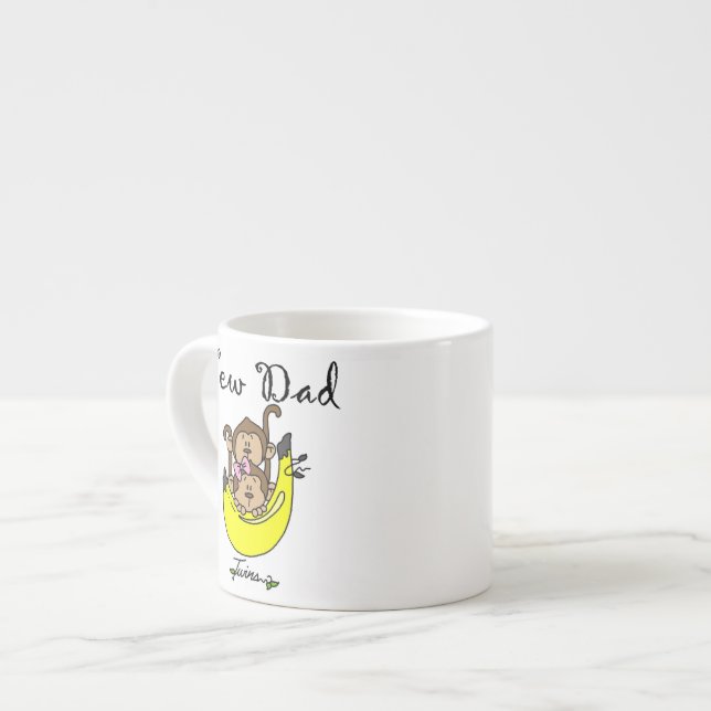 Taza De Espresso Chico gemelo y Chica nuevos regalos para papá (Izquierda)
