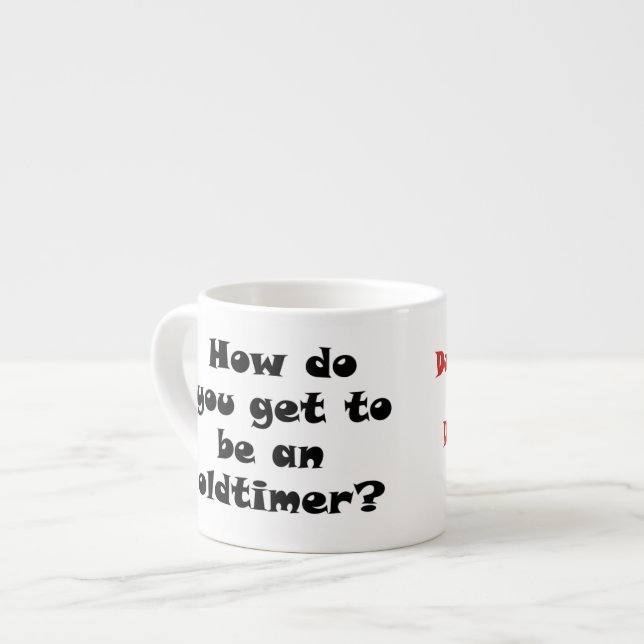 Taza De Espresso chiste de temporizador de 12 pasos (Izquierda)