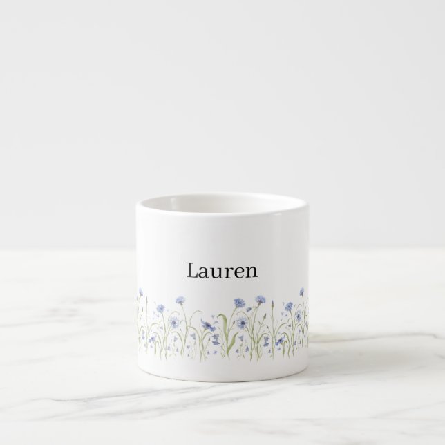 Taza De Espresso Chupinada de Wildflower (Frente)