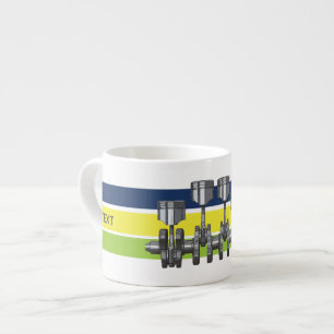 Taza De Espresso Cigüeñal del pistón
