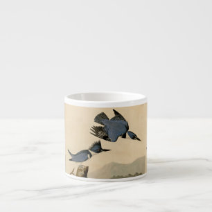 Taza De Espresso Cinturón de Audubon Martín Pescador Vintage Natura