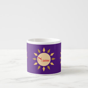 Taza De Espresso Círculo solar geométrico Thunder_Cove