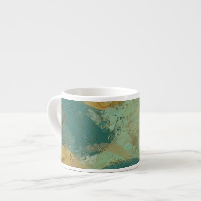 Taza De Espresso Círculos azules y amarillos (Izquierda)