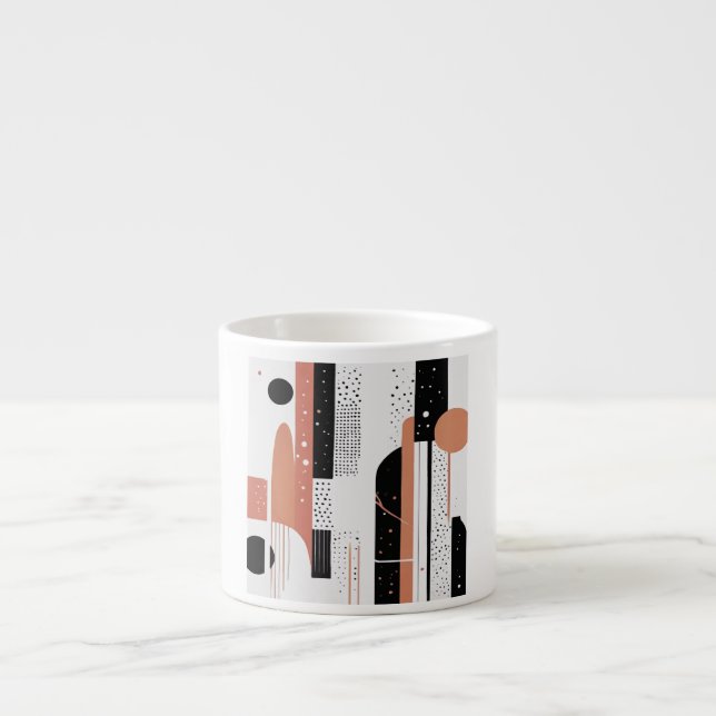 Taza De Espresso círculos boho (Frente)