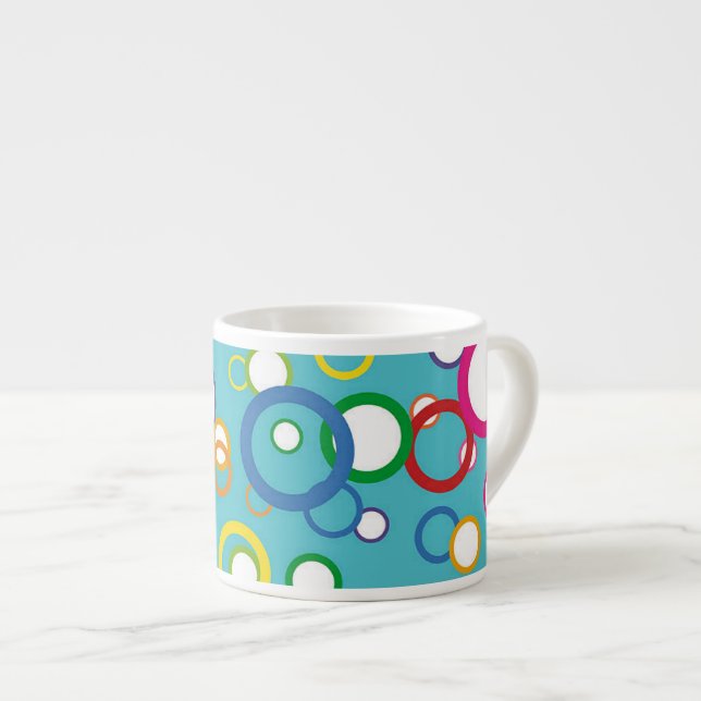 Taza De Espresso Círculos Concéntricos Espresso Mug (Derecha)