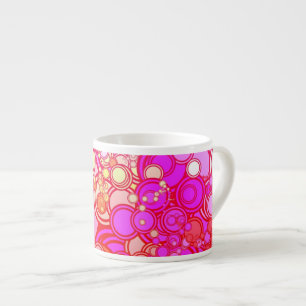 Taza De Espresso Círculos retros
