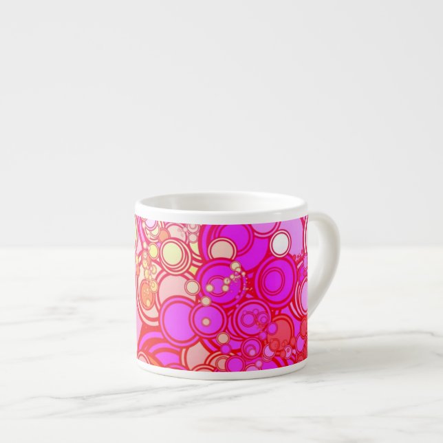 Taza De Espresso Círculos retros (Derecha)