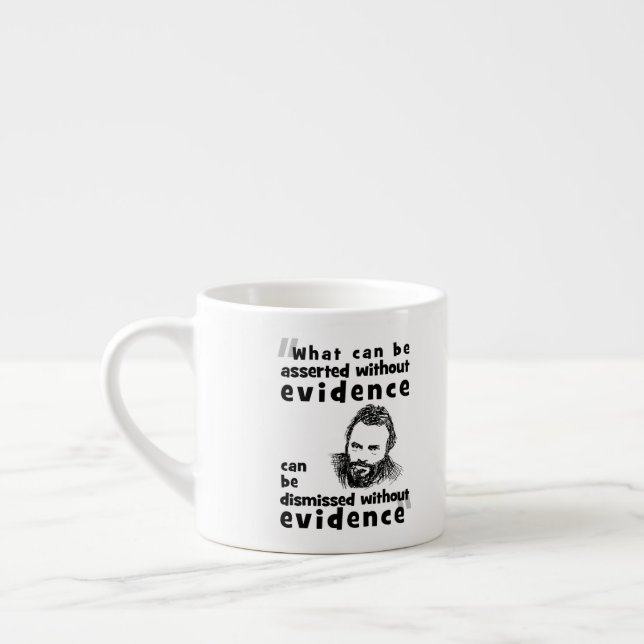 Taza De Espresso Cita de Christopher Hitchens (Izquierda)