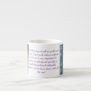 Taza De Espresso Cita de Jane Austen (Púrpura)