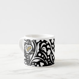 Taza De Espresso Cita de la vida: Black Espresso Mug del poeta Adie