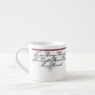 Taza De Espresso Cita de Whitman - Luz y Oscuridad Estilo 90