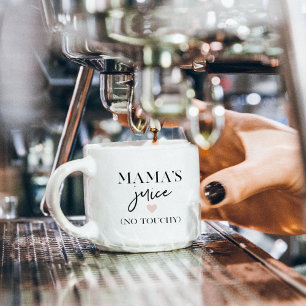 Taza De Espresso Cita divertida de jugo de mamá   Mejor regalo de m