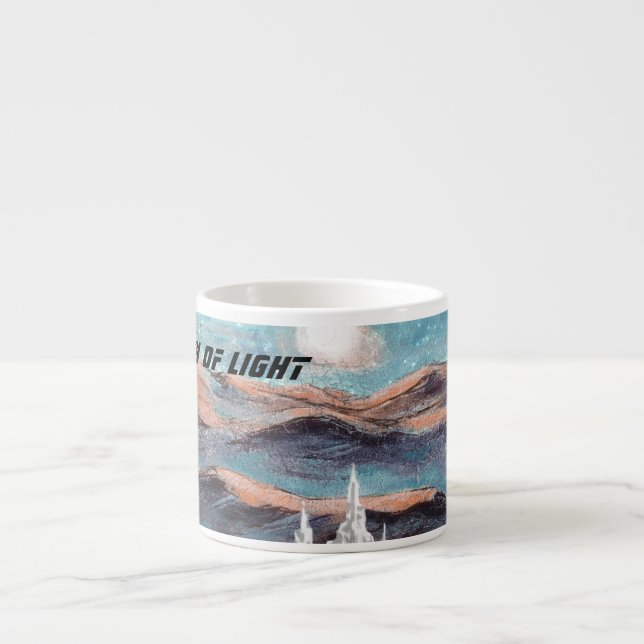 Taza De Espresso Ciudad Futura de la Luz (Frente)