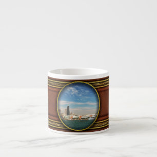 Taza De Espresso Ciudad - Horizonte de Chicago y Navy Pier