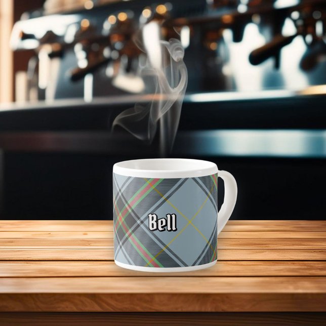 Taza De Espresso Clan Bell Tartan (Subido por el creador)