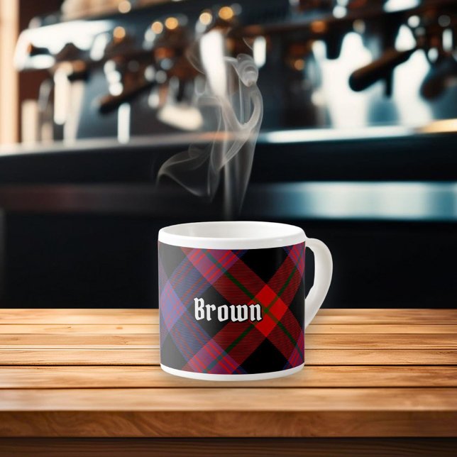 Taza De Espresso Clan Brown Tartan (Subido por el creador)
