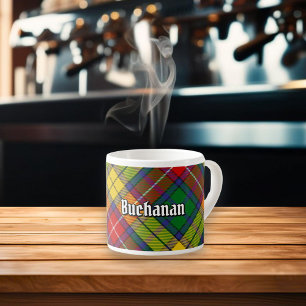 Taza De Espresso Clan Buchanan Tartan