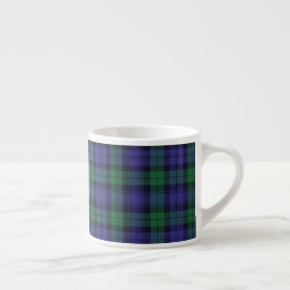 Taza De Espresso Clan Campbell Black Watch Scottish Tartán