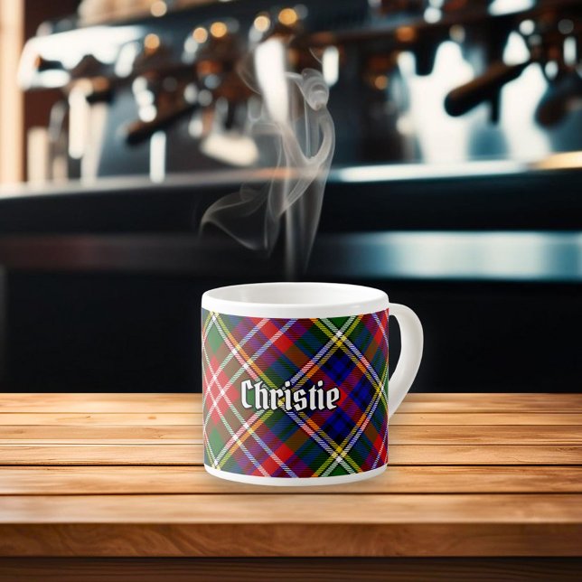 Taza De Espresso Clan Christie Tartan (Subido por el creador)