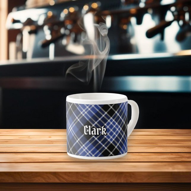 Taza De Espresso Clan Clark Tartan (Subido por el creador)