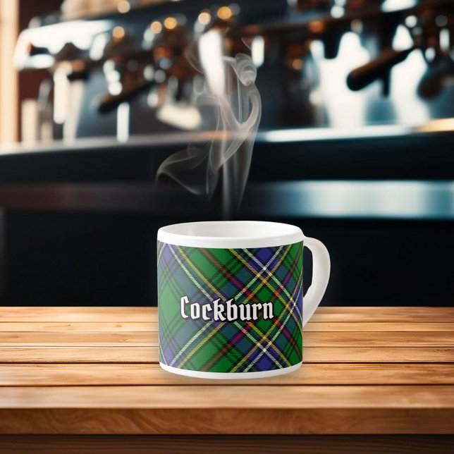 Taza De Espresso Clan Cockburn Tartan (Subido por el creador)