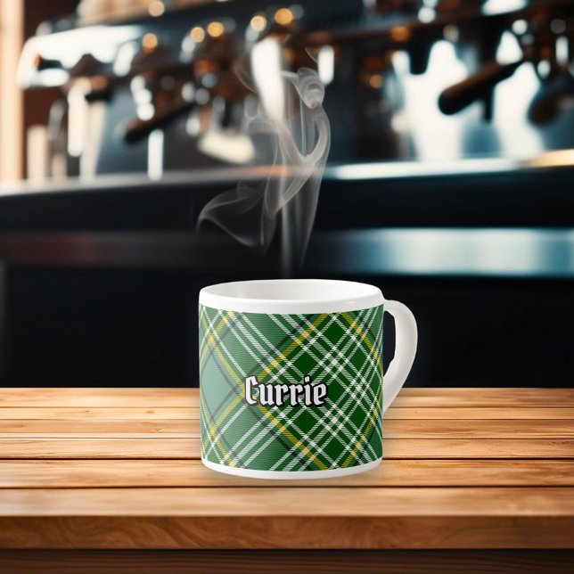 Taza De Espresso Clan Currie Tartan (Subido por el creador)