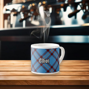Taza De Espresso Clan Elliot Antiguo Tartán Espresso Cup