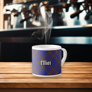 Taza De Espresso Clan Elliot Modern Tartan Espresso Cup