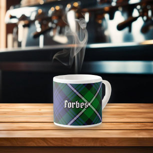 Taza De Espresso Clan Forbes Tartan