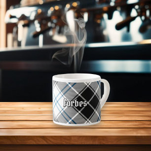 Taza De Espresso Clan Forbes Vestir Tartán
