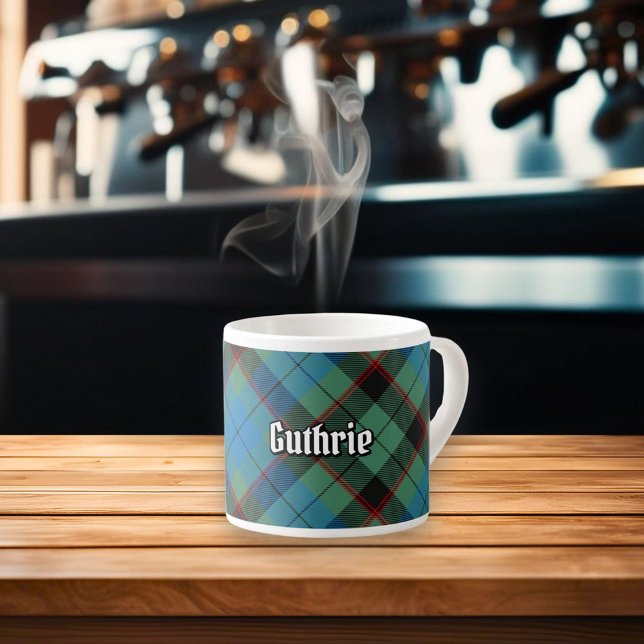 Taza De Espresso Clan Guthrie Tartan (Subido por el creador)