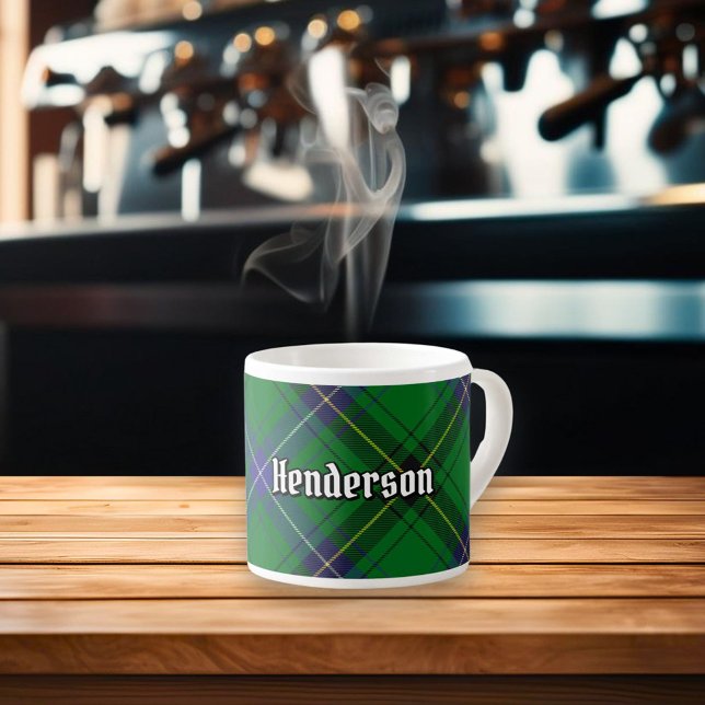 Taza De Espresso Clan Henderson Tartan (Subido por el creador)